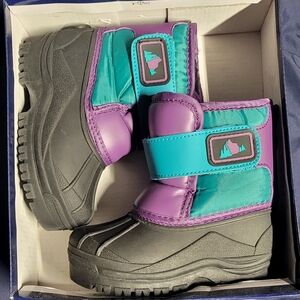 Stormy Mountain Kids' Purple and Teal Snow Boots